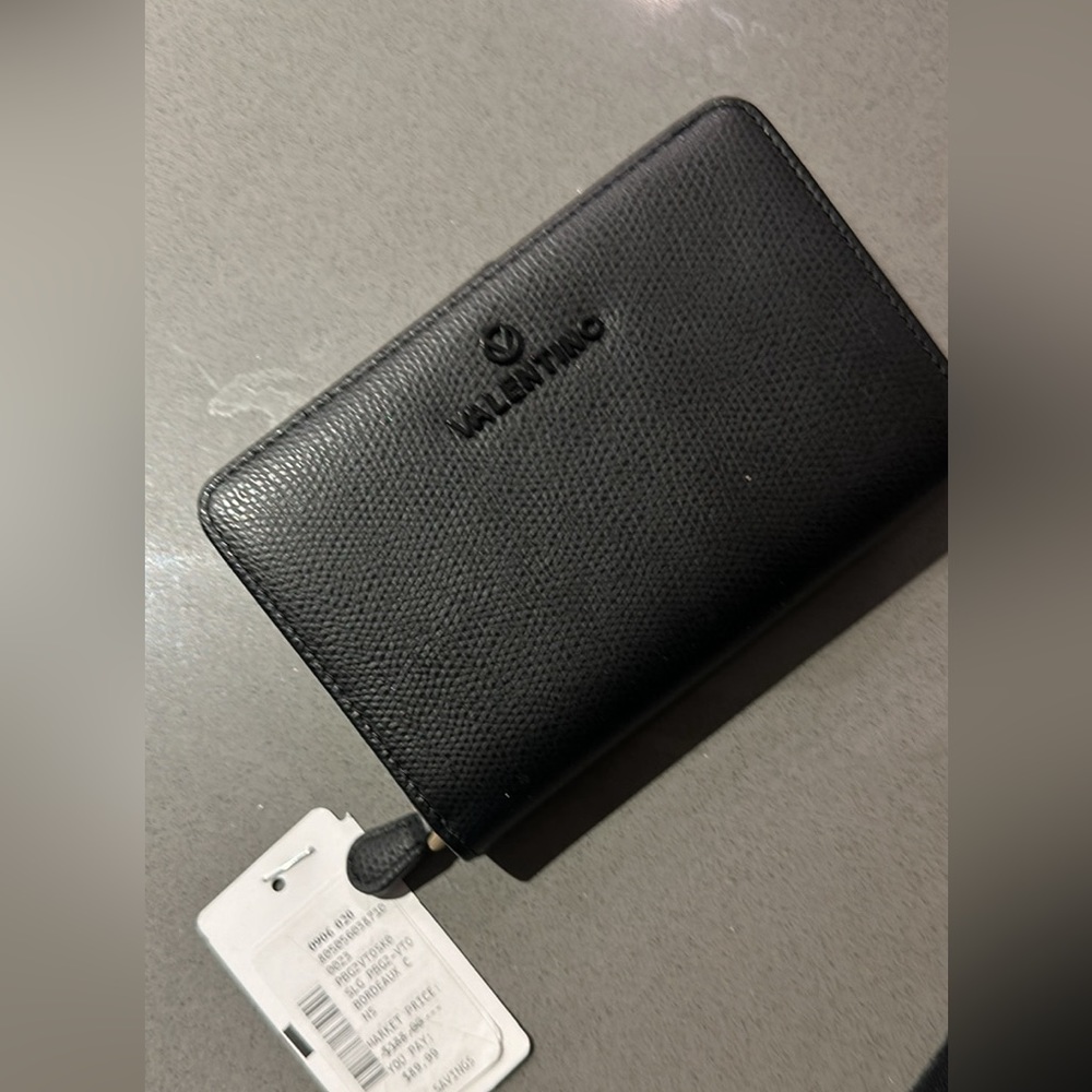 Valentino black wallet brand new with tags